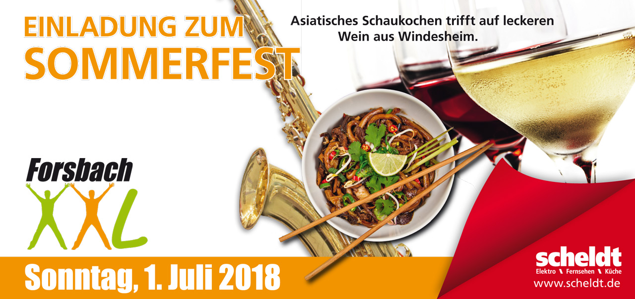 Forsbach XXL 2018 - Einladung zum Sommerfest