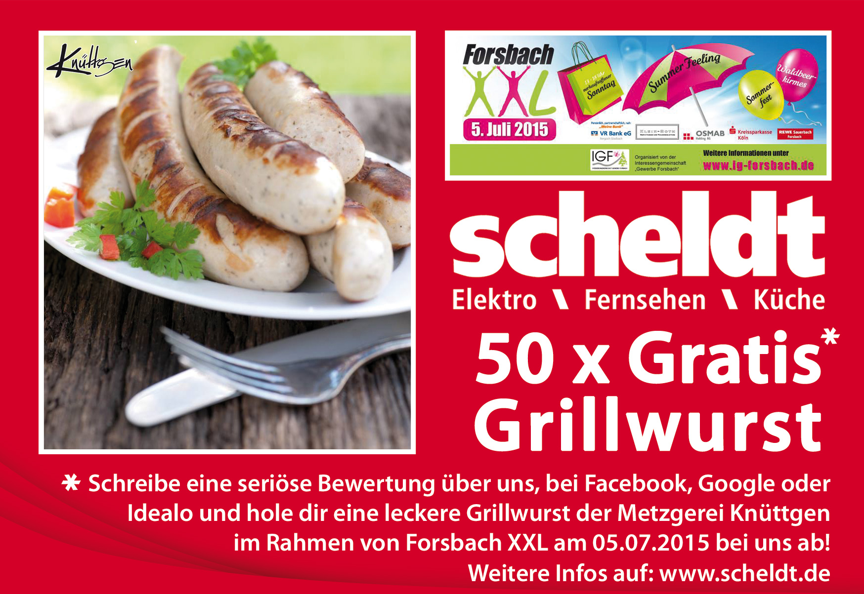 Forsbach Xxl Grillwurst Bei Scheldt Elektro Scheldt